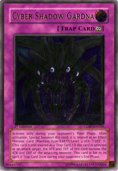 Cyber Shadow Gardna Ultimate Rare CDIP-EN058 Yu-Gi-Oh card from Cyberdark Impact