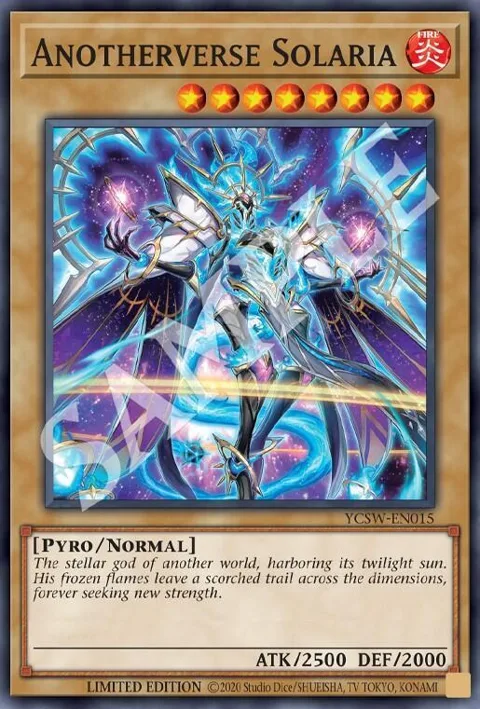 Anotherverse Solaria Super Rare YCSW-EN015 Yu-Gi-Oh card from Yu-Gi-Oh! Championship Series Prize Cards