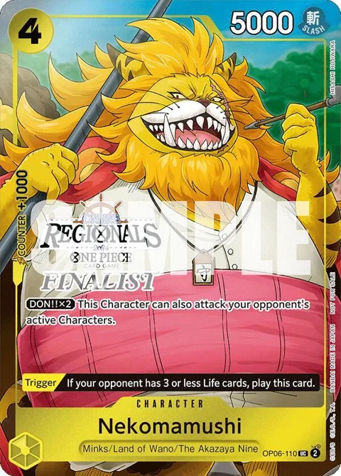 Nekomamushi Online Regional 2024 Vol. 3 [Finalist] OP06-110 One Piece card from One Piece Promotion Cards