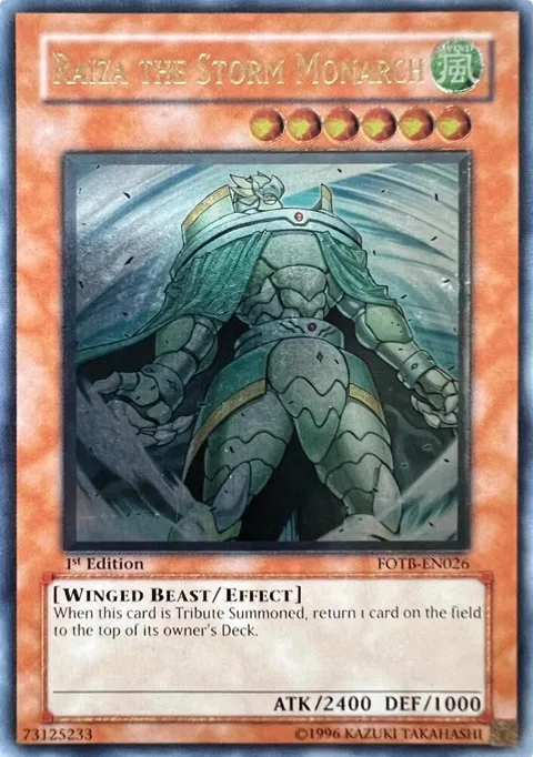Raiza the Storm Monarch Ultimate Rare FOTB-EN026 Unlimited Yu-Gi-Oh card from Force of the Breaker