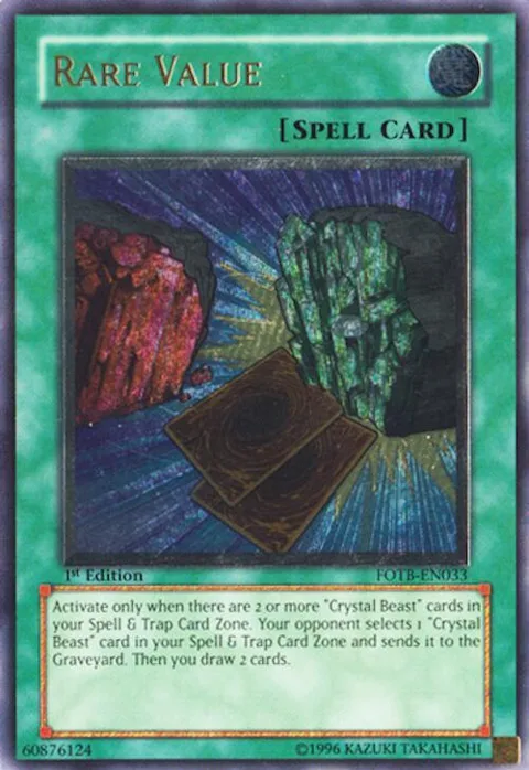 Rare Value Ultimate Rare FOTB-EN033 1st Edition Yu-Gi-Oh card from Force of the Breaker