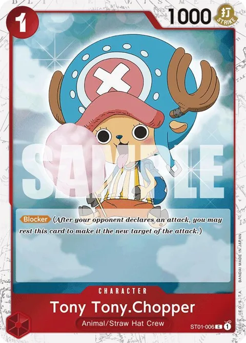 Tony Tony.Chopper Jolly Roger Foil ST01-006 One Piece card from Premium Booster -The Best-