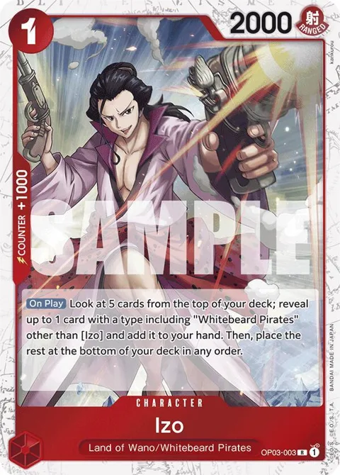 Izo Jolly Roger Foil OP03-003 One Piece card from Premium Booster -The Best-