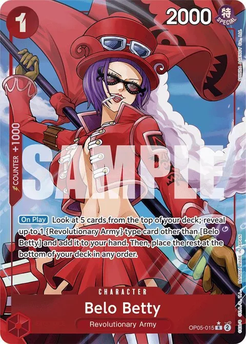 Belo Betty Alt Art OP05-015 PRB01 One Piece card from Premium Booster -The Best-