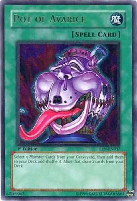 Pot of Avarice Ultimate Rare EEN-EN037 Unlimited Yu-Gi-Oh card from Elemental Energy