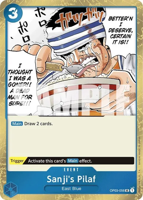 Sanji's Pilaf Jolly Roger Foil OP03-056 One Piece card from Premium Booster -The Best-