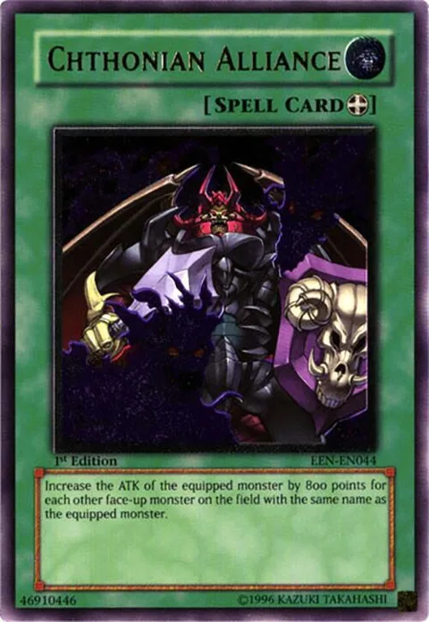 Chthonian Alliance Ultimate Rare EEN-EN044 1st Edition Yu-Gi-Oh card from Elemental Energy