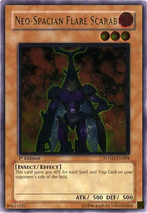 Neo-Spacian Flare Scarab Ultimate Rare POTD-EN004 Unlimited Yu-Gi-Oh card from Power of the Duelist