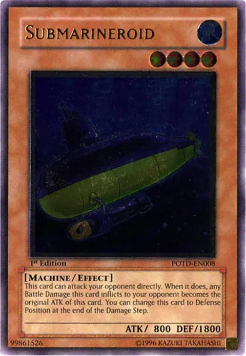 Submarineroid Ultimate Rare POTD-EN008 1st Edition Yu-Gi-Oh card from Power of the Duelist