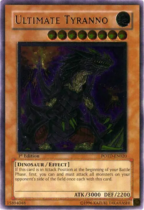 Ultimate Tyranno Ultimate Rare POTD-EN020 Yu-Gi-Oh card from Power of the Duelist