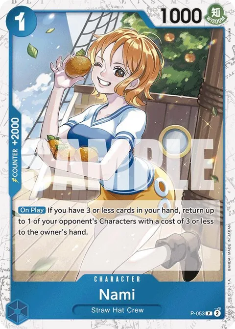 Nami Jolly Roger Foil P-053 One Piece card from Premium Booster -The Best-