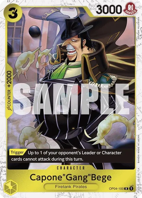 Capone"Gang"Bege Jolly Roger Foil OP04-100 One Piece card from Premium Booster -The Best-