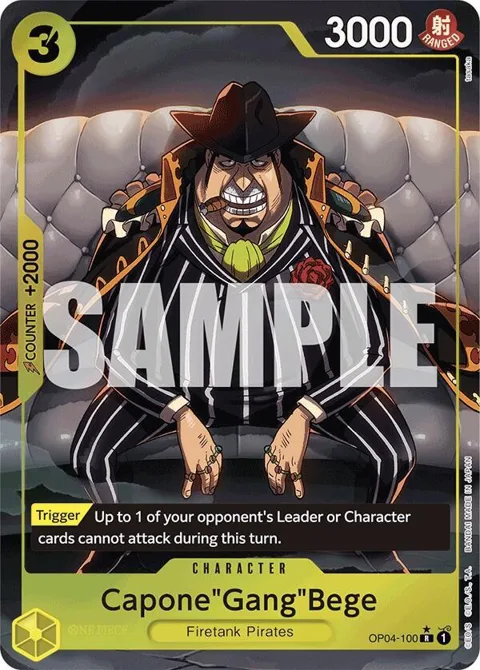 Capone"Gang"Bege Alt Art OP04-100 PRB01 One Piece card from Premium Booster -The Best-
