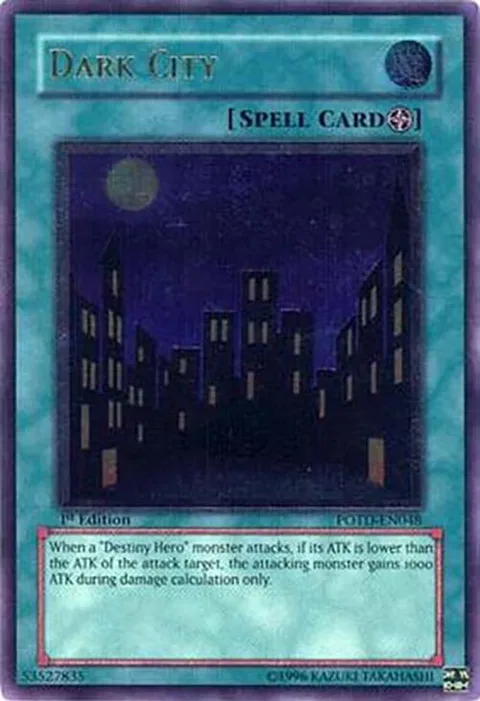 Dark City Ultimate Rare POTD-EN048 Unlimited Yu-Gi-Oh card from Power of the Duelist