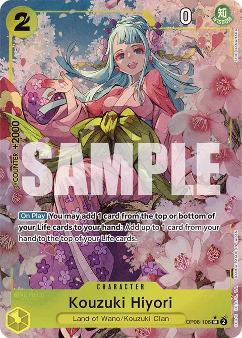 Kouzuki Hiyori Alt Art OP06-106 PRB01 One Piece card from Premium Booster -The Best-