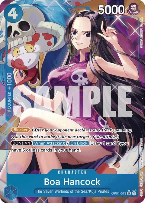 Boa Hancock Alt Art OP01-078 PRB01 One Piece card from Premium Booster -The Best-