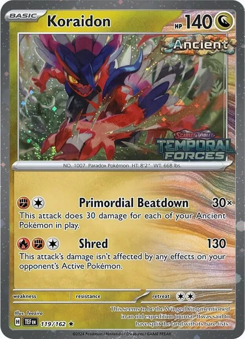 Koraidon - 119/162 European Promo #119/162 Pokémon card from Miscellaneous Cards & Products