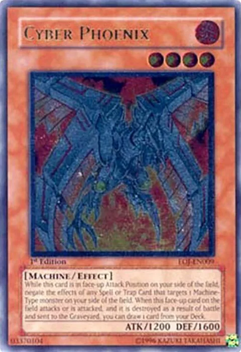 Cyber Phoenix Ultimate Rare EOJ-EN009 Yu-Gi-Oh card from Enemy of Justice