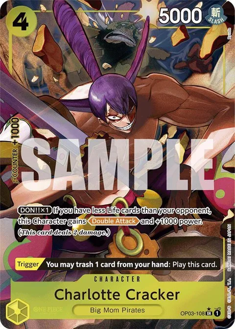 Charlotte Cracker Alt Art OP03-108 PRB01 One Piece card from Premium Booster -The Best-
