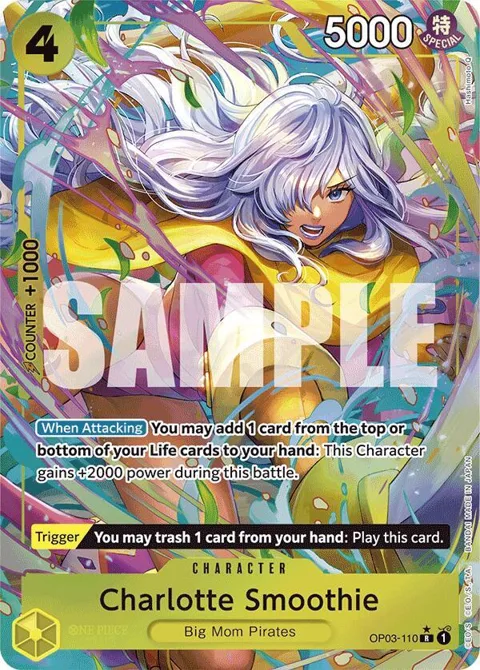 Charlotte Smoothie Alt Art OP03-110 One Piece card from Premium Booster -The Best-