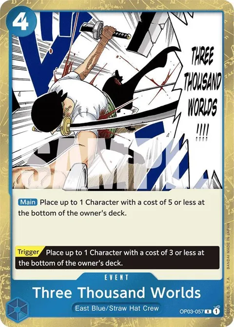 Three Thousand Worlds Jolly Roger Foil OP03-057 One Piece card from Premium Booster -The Best-