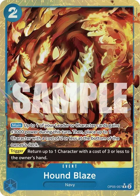 Hound Blaze Alt Art OP05-057 One Piece card from Premium Booster -The Best-