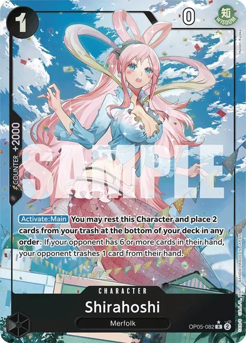 Shirahoshi Full Art OP05-082 One Piece card from Premium Booster -The Best-