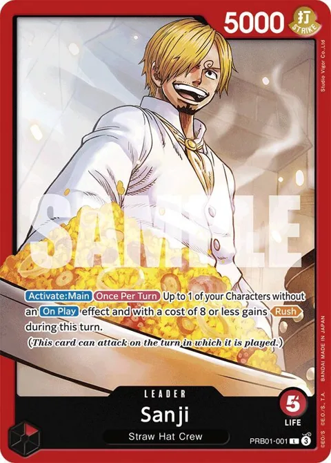 Sanji PRB01-001 One Piece card from Premium Booster -The Best-