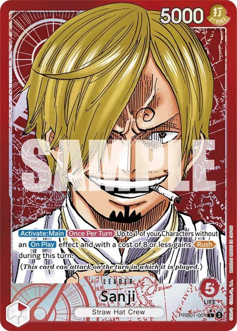 Sanji Alt Art PRB01-001 One Piece card from Premium Booster -The Best-