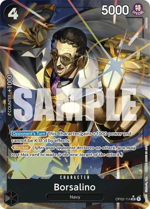 Borsalino Alt Art OP02-114 PRB01 One Piece card from Premium Booster -The Best-