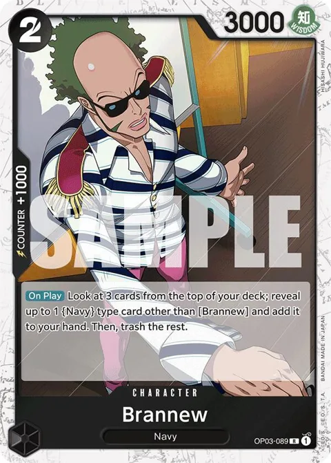 Brannew Jolly Roger Foil OP03-089 One Piece card from Premium Booster -The Best-