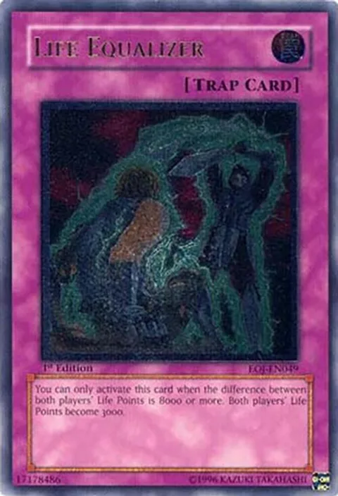 Life Equalizer Ultimate Rare EOJ-EN049 1st Edition Yu-Gi-Oh card from Enemy of Justice