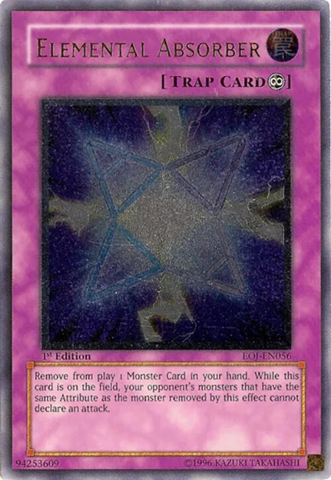 Elemental Absorber Ultimate Rare EOJ-EN056 Unlimited Yu-Gi-Oh card from Enemy of Justice
