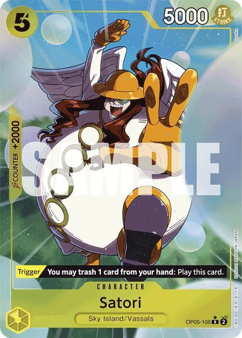 Satori Alt Art OP05-105 One Piece card from Premium Booster -The Best-