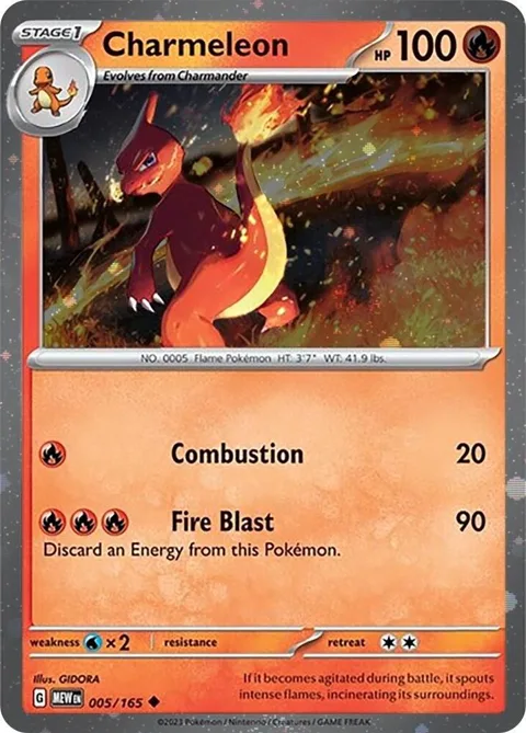 Charmeleon - 005/165 Cosmos Holo #005/165 Holofoil Pokémon card from Miscellaneous Cards & Products