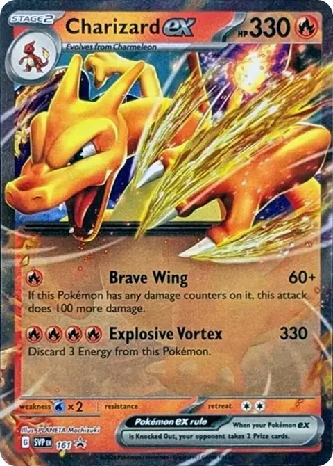 Charizard ex #161 Holofoil Pokémon card from Scarlet & Violet Promo Cards