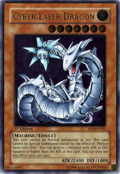 Cyber Laser Dragon Ultimate Rare SOI-EN007 Unlimited Yu-Gi-Oh card from Shadow of Infinity