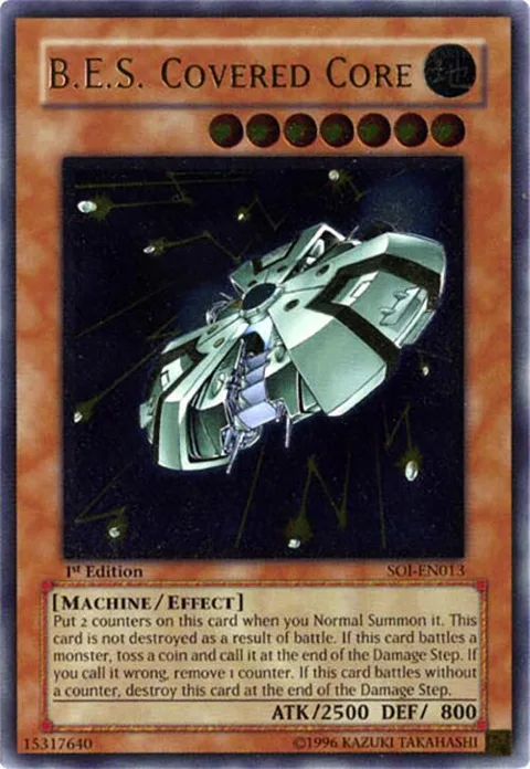 B.E.S. Covered Core Ultimate Rare SOI-EN013 1st Edition Yu-Gi-Oh card from Shadow of Infinity