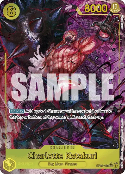 Charlotte Katakuri Alt Art OP03-123 PRB01 One Piece card from Premium Booster -The Best-