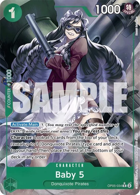 Baby 5 Full Art OP05-034 One Piece card from Premium Booster -The Best-