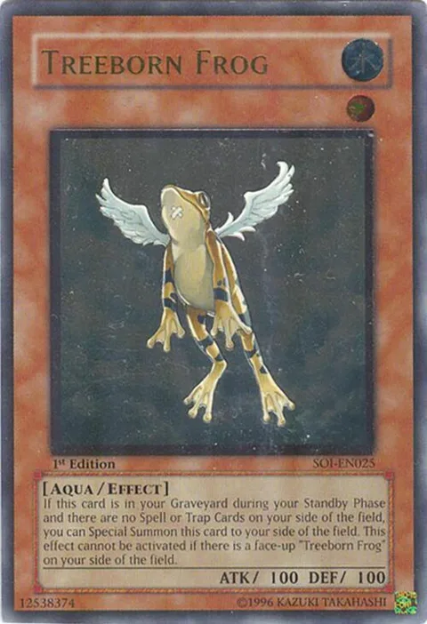 Treeborn Frog Ultimate Rare SOI-EN025 1st Edition Yu-Gi-Oh card from Shadow of Infinity