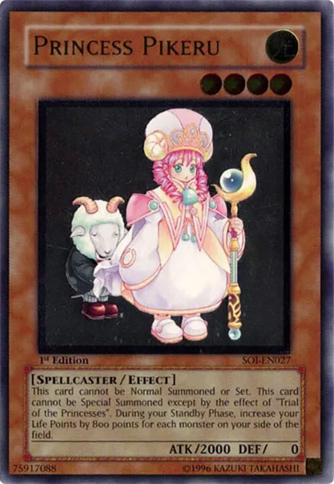 Princess Pikeru Ultimate Rare SOI-EN027 1st Edition Yu-Gi-Oh card from Shadow of Infinity