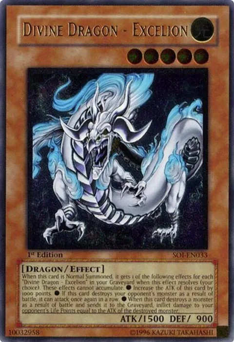 Divine Dragon - Excelion Ultimate Rare SOI-EN033 Yu-Gi-Oh card from Shadow of Infinity
