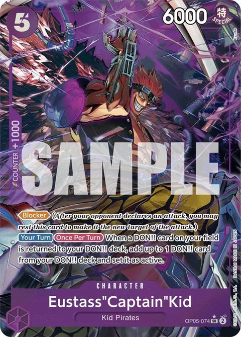Eustass"Captain"Kid Alt Art OP05-074 PRB01 One Piece card from Premium Booster -The Best-