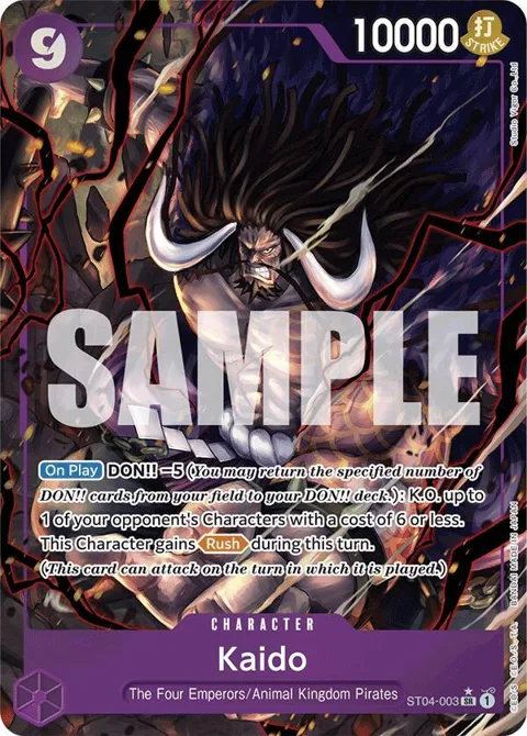 Kaido Alt Art ST04-003 One Piece card from Premium Booster -The Best-