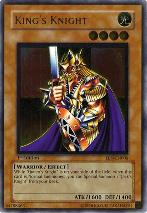 King's Knight Ultimate Rare EEN-EN006 Unlimited Yu-Gi-Oh card from Elemental Energy