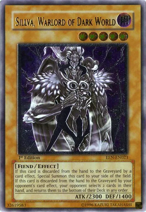 Sillva, Warlord of Dark World Ultimate Rare EEN-EN023 1st Edition Yu-Gi-Oh card from Elemental Energy