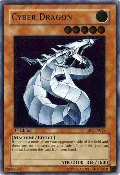 Cyber Dragon Ultimate Rare CRV-EN015 Yu-Gi-Oh card from Cybernetic Revolution