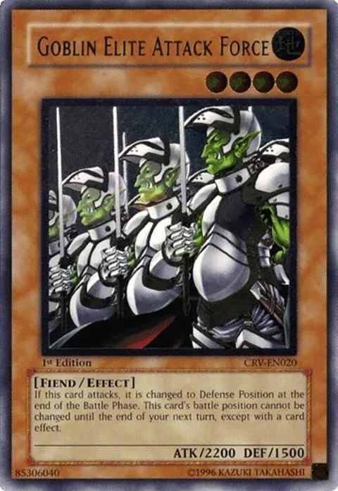 Goblin Elite Attack Force Ultimate Rare CRV-EN020 1st Edition Yu-Gi-Oh card from Cybernetic Revolution