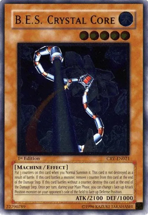 B.E.S. Crystal Core Ultimate Rare CRV-EN021 Yu-Gi-Oh card from Cybernetic Revolution